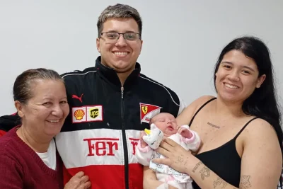 Sarah é a primeira bebê a nascer na nova maternidade da Santa Casa de Mogi Mirim