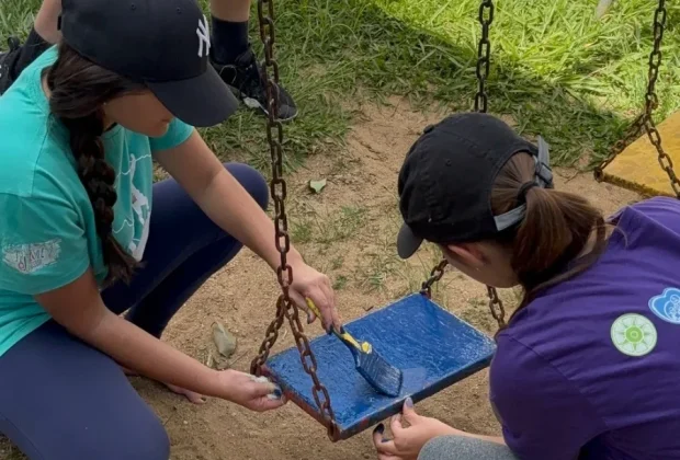 Estudantes revitalizam parque de escola municipal em projeto social no interior de SP