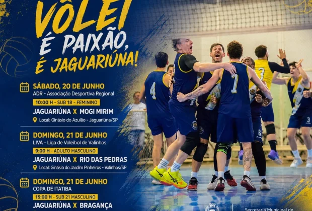 Azulão recebe jogos de vôlei neste fim de semana em Jaguariúna