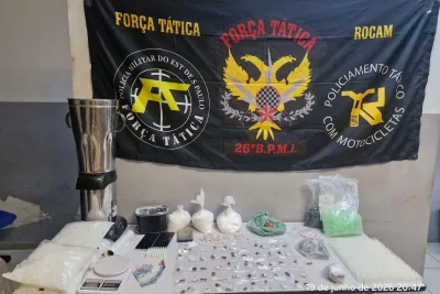 PM prende dupla e apreende grande quantidade de drogas em Mogi Guaçu