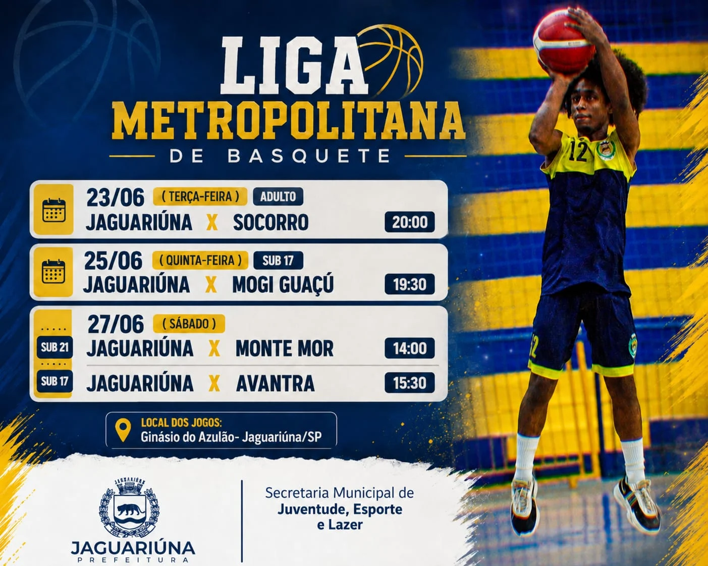 EL BALONCESTO JAGUARIUNENSE TIENE CUATRO PARTIDOS EN CASA ESTA SEMANA ‹