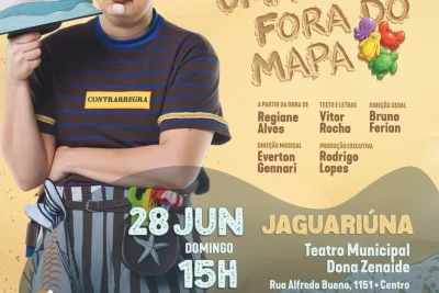 Teatro Municipal de Jaguariúna recebe espetáculo gratuito neste domingo