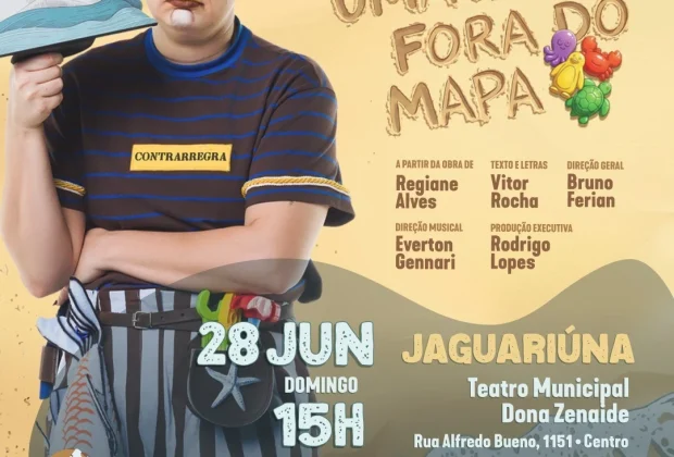 Teatro Municipal de Jaguariúna recebe espetáculo gratuito neste domingo