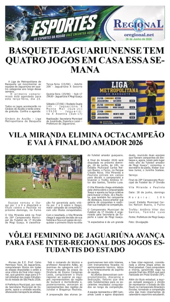 Esportes 26-06-2026