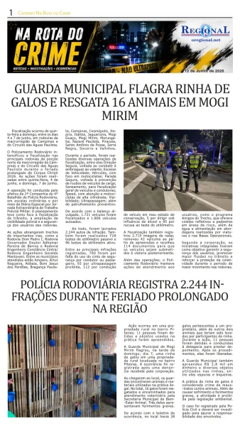 Rota do Crime 12-06-2026