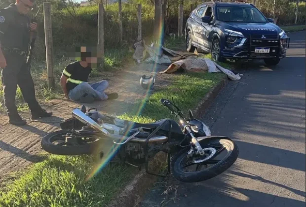 Motociclista foge de bloqueio da GCM, quase atropela criança e acaba detido em Jaguariúna
