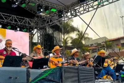 Viola caipira marca primeiro dia da Festa da Agricultura Familiar em Santo Antônio de Posse