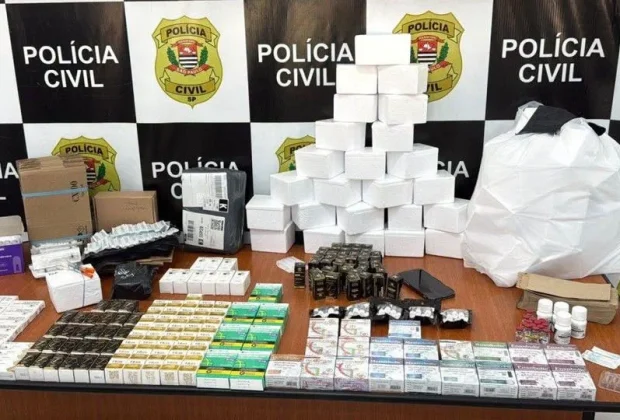 Operação Mercado Paralelo prende dois e apreende medicamentos ilegais em Mogi Mirim