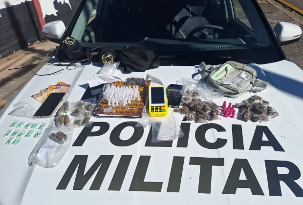 Polícia Militar prende dois homens por tráfico de drogas em Pedreira