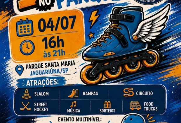 Jaguariúna recebe neste sábado o 1º Patins no Parque