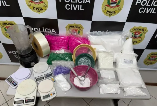 Polícia Civil desarticula laboratório de drogas e prende três homens em flagrante em Pedreira