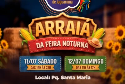 Arraiá da Feira Noturna acontece neste fim de semana no Parque Santa Maria