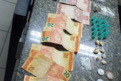 Fuga termina com homem preso por tráfico e mulher detida após resistência em Pedreira