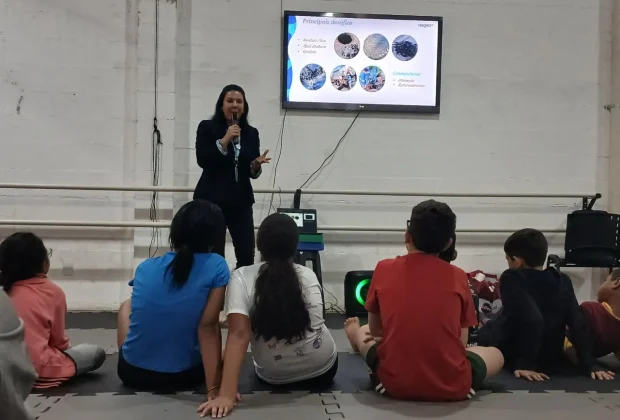 Saneamento e meio ambiente se conectam em ação educativa da Águas de Holambra e Associação Amarilis