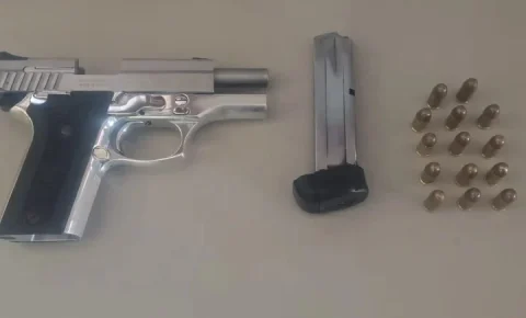 Guarda Municipal apreende pistola com numeração suprimida e prende homem em Cosmópolis