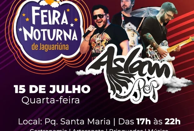 Parque Santa Maria recebe mais uma edição da Feira Noturna de Jaguariúna