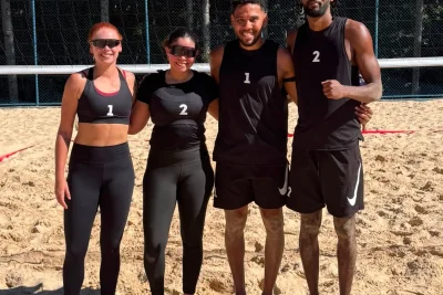 Artur Nogueira avança às oitavas de final no vôlei de praia dos Jogos Regionais
