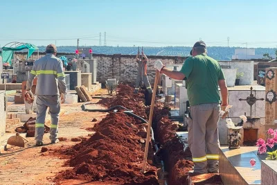Prefeitura inicia obra para garantir iluminação em 100% do Cemitério Municipal de Santo Antônio de Posse