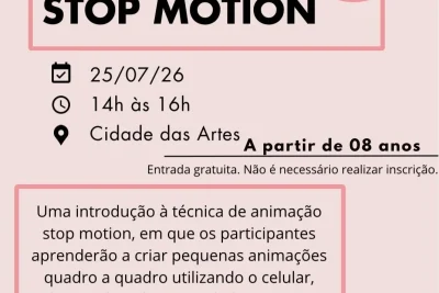Julho Cultural oferece oficina gratuita de Animação Stop Motion em Monte Alegre do Sul