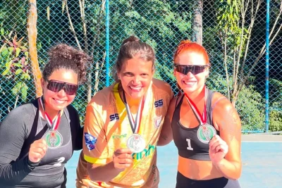Artur Nogueira conquista prata no vôlei de praia feminino dos 68º Jogos Regionais
