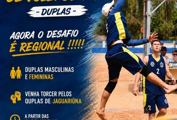 Terceira etapa da Copa Jaguariúna de Vôlei de Praia acontece neste domingo