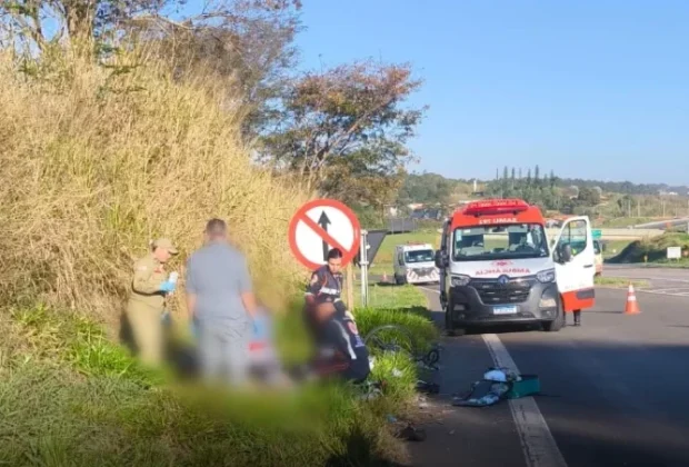 Ciclista morre após ser atropelado na SP-147 em Itapira