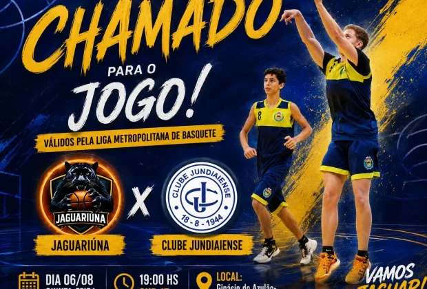 Jaguariúna enfrenta Clube Jundiaiense pelo sub-17 nesta quinta-feira