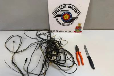 Homem é preso em flagrante por furto de fiação em Mogi Guaçu