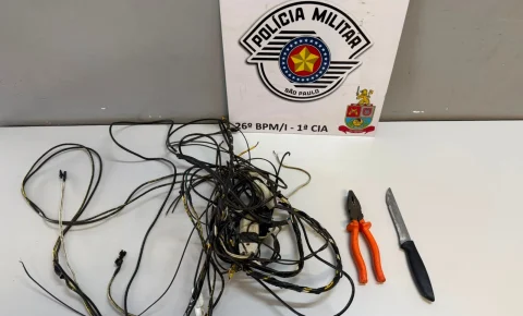 Homem é preso em flagrante por furto de fiação em Mogi Guaçu