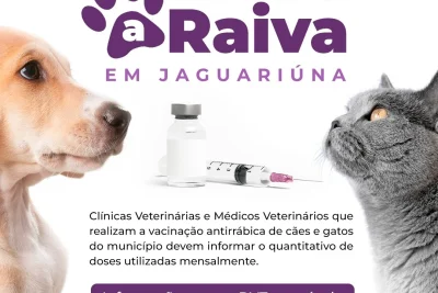 Jaguariúna intensifica mapeamento da vacinação antirrábica na rede privada