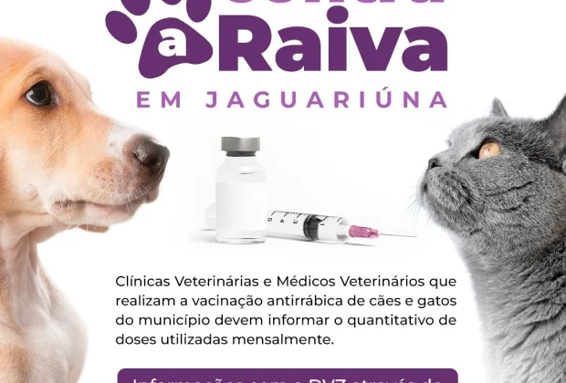 Jaguariúna intensifica mapeamento da vacinação antirrábica na rede privada