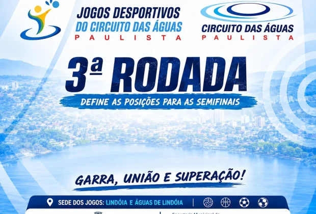 Jaguariúna terá oito confrontos decisivos no fim de semana pelos Jogos do Circuito das Águas