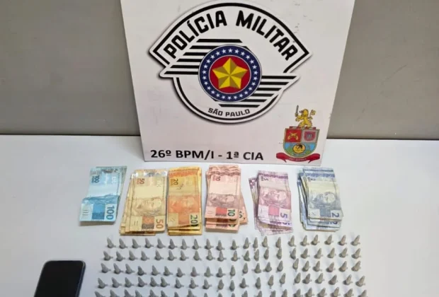 Homem é preso após PM encontrar 190 microtubos de cocaína em bolsa infantil em Mogi Guaçu