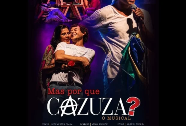 Musical sobre Cazuza chega ao Teatro Municipal de Jaguariúna neste domingo