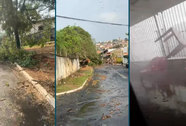 Temporal provoca estragos e fecha escolas e centro de saúde em Campinas
