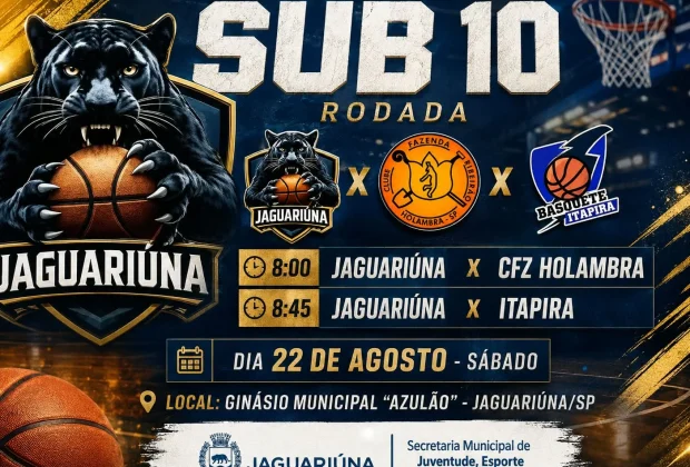 Sub-10 de Jaguariúna estreia sábado na Liga Metropolitana de Basquete