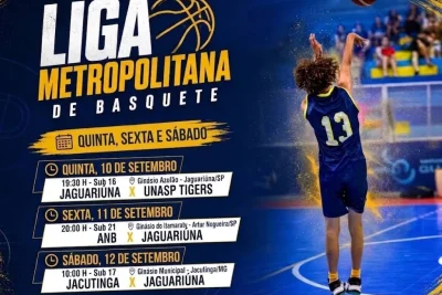 Basquete de Jaguariúna tem três compromissos pela Liga Metropolitana nesta semana