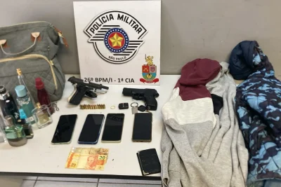 Polícia Militar prende três após roubo a residência e apreende pistola em Mogi Guaçu