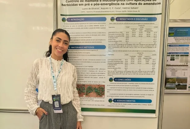 Pesquisa de estudante da UniFAJ em parceria com a Embrapa aponta estratégias para controle de plantas daninhas no cultivo de amendoim