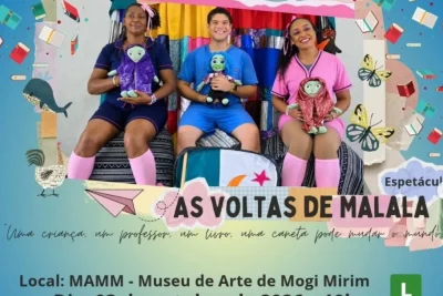 Espetáculo “As Voltas de Malala” terá apresentação gratuita em Mogi Mirim