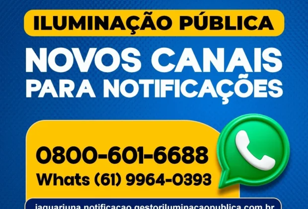 Prefeitura de Jaguariúna amplia canais para notificação de iluminação