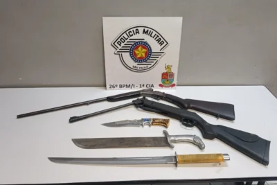 Homem é preso após ameaçar filha e PM localizar arma de fogo em Mogi Guaçu