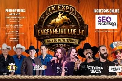 9ª Expo Engenheiro Coelho acontece de 4 a 6 de setembro com rodeio e grandes shows