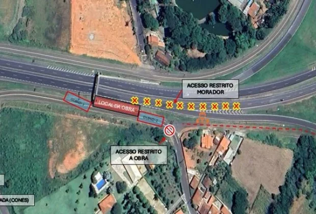 Arteris Intervias interdita temporariamente marginais da SP-147 e alça de acesso à SP-352, em Itapira