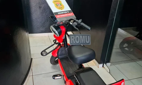 Moto elétrica furtada é recuperada com dois adolescentes em Engenheiro Coelho
