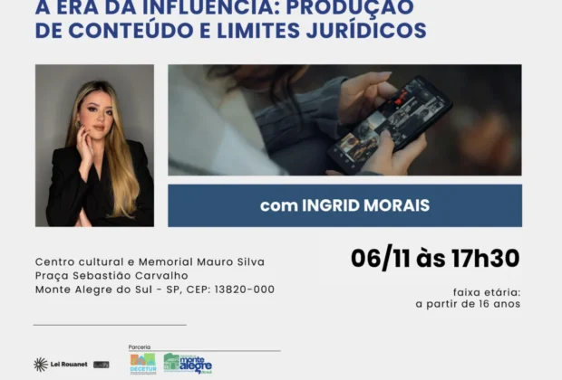 Monte Alegre do Sul recebe oficina sobre conteúdo digital e limites jurídicos