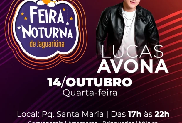 Feira Noturna anima Parque Santa Maria em Jaguariúna