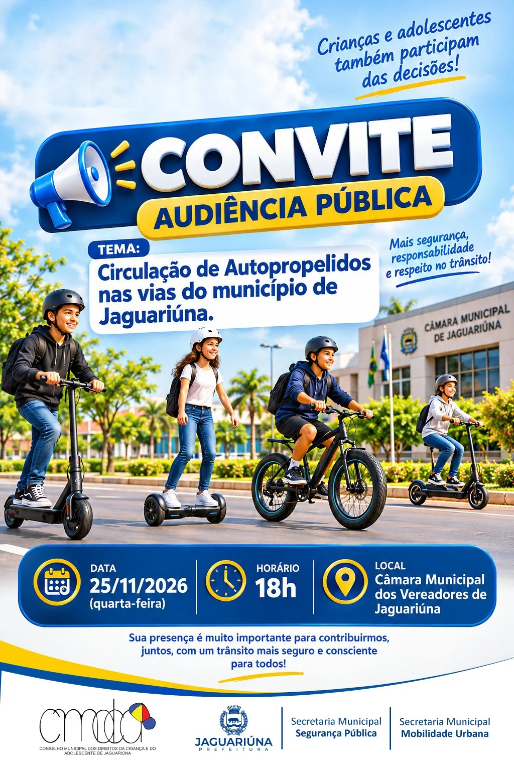 CMDCAJ debate segurança de veículos autopropelidos em Jaguariúna — Jaguariúna
