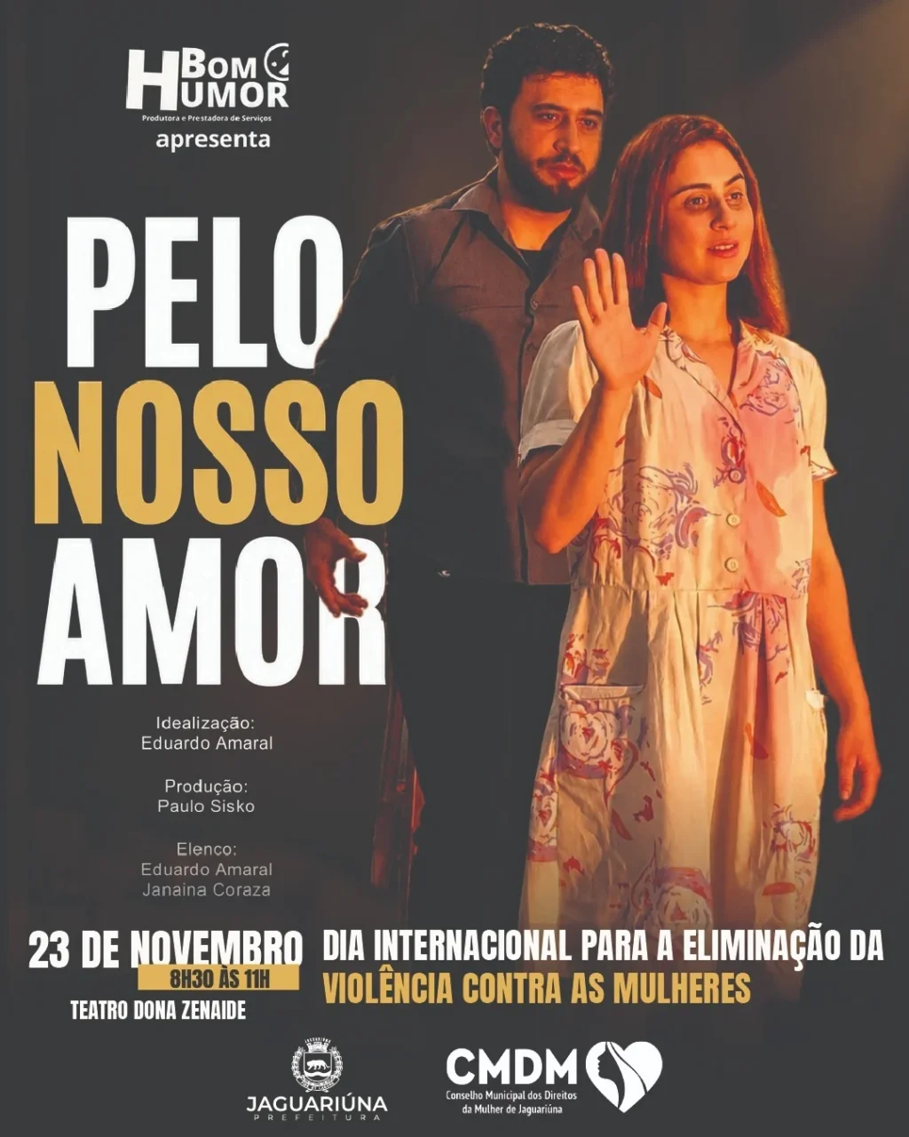 Programação especial em Jaguariúna celebra Dia Internacional de Eliminação da Violência contra a Mulher — Jaguariúna